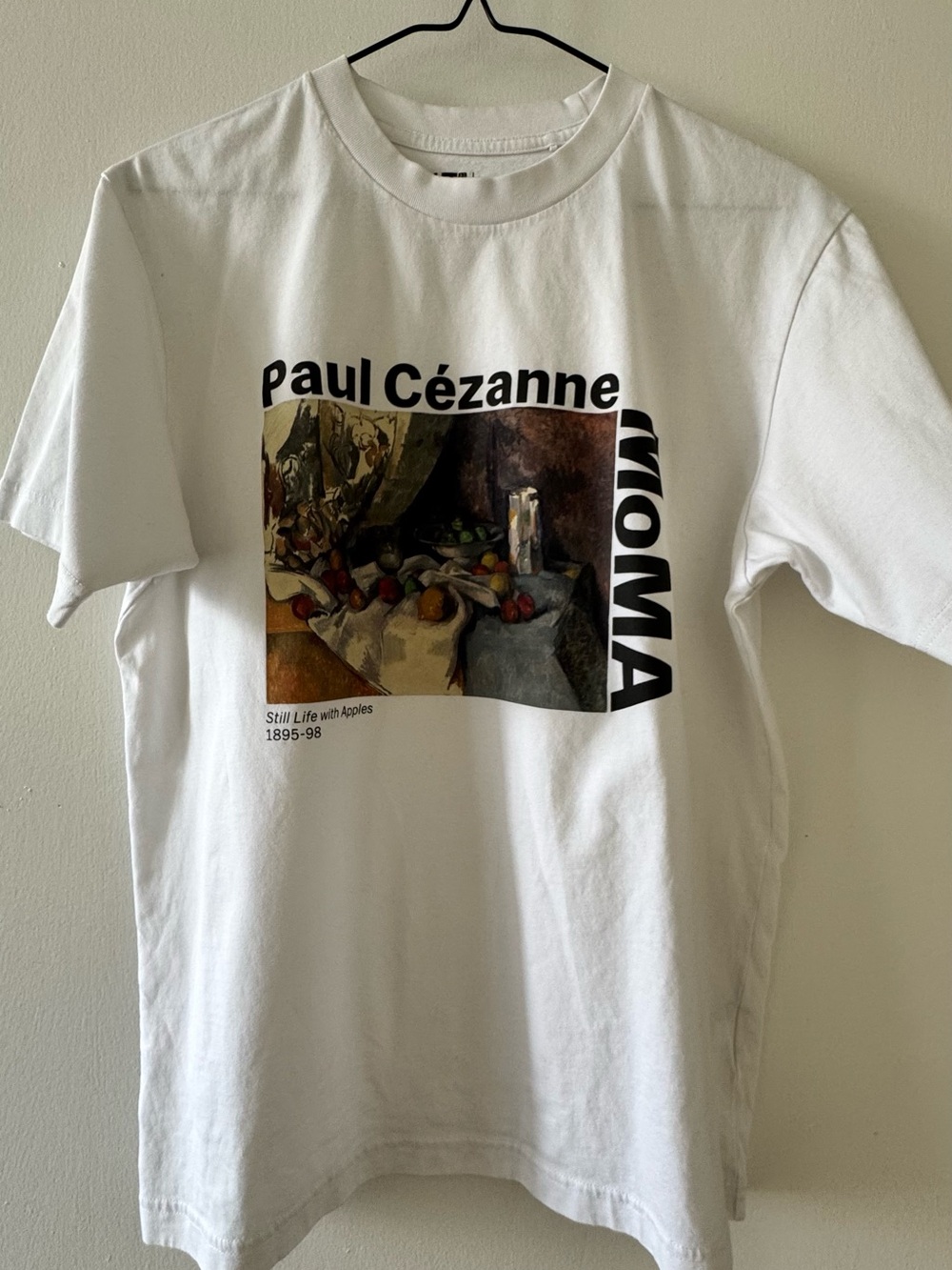 Moma White Tee with Paul Cézanne Still Life Print